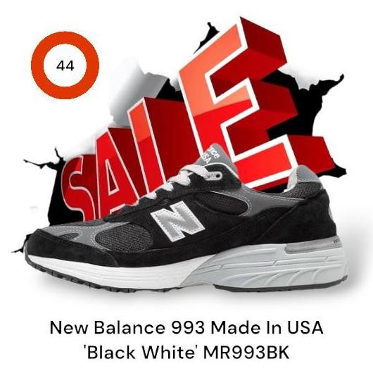 New  New Balance 993 Made In USA 'Black White' MR993BK Originals Guaranteed
