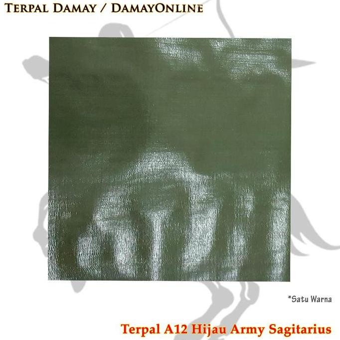 Terpal Rol A12 Hijau Army Korea Sagitarius ( Harga / Rol )