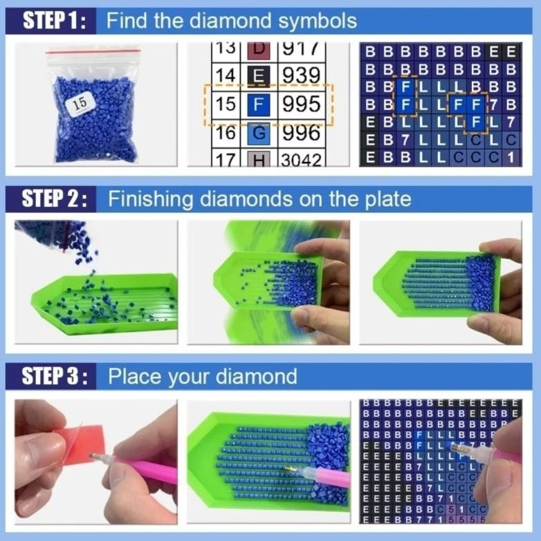 Prermium Diamond Painting Square Full Diamond Lengkap 5D Murah