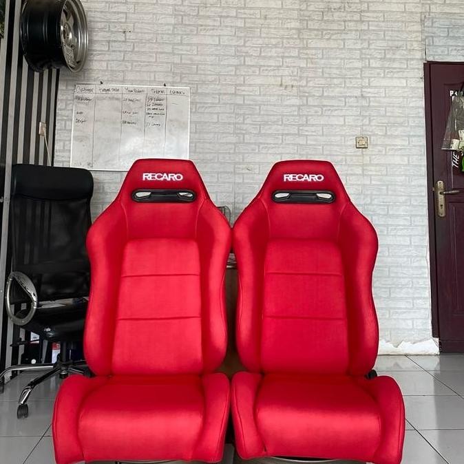 Jok mobil racing recaro sr3 merah/jok mobil balap universal