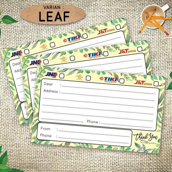 

100 Lembar Stiker Alamat Pengiriman Olshop - Sticker Shipping Label