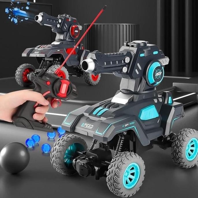 Rc Car Tank Waterbomb Mainan Mobil Remote Control Tembak Peluru Air