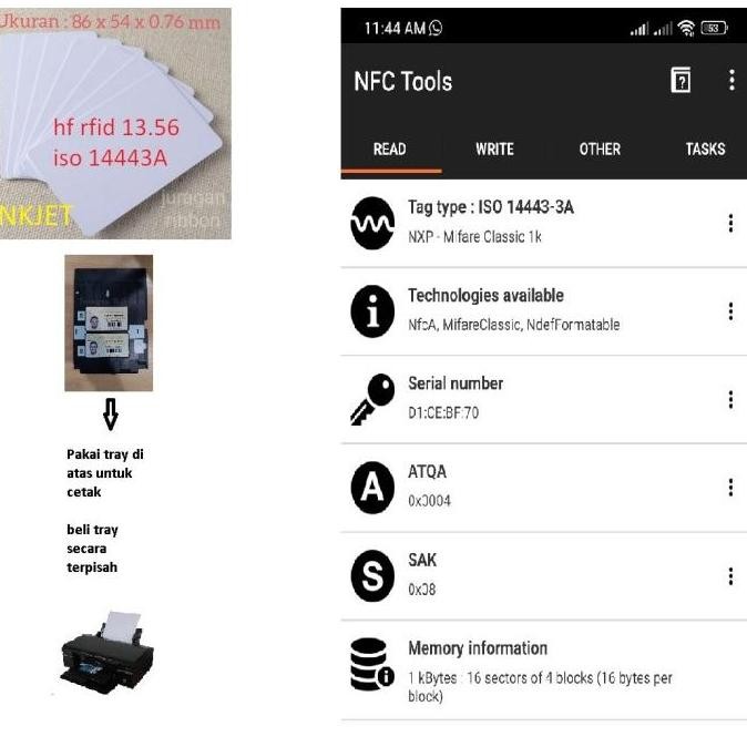 Pvc Id Card Inkjet Rfid 13.56 Iso 14443A Chip F08  High Quality