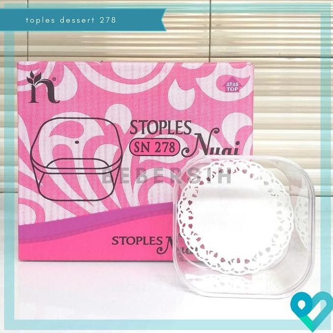 Toples Dessert Box Nuai 278 / Toples Persegi Plastik / Kotak Dessert