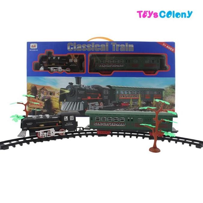 Mainan Anak Kereta Klasik Kereta Express Kereta Api Track Set