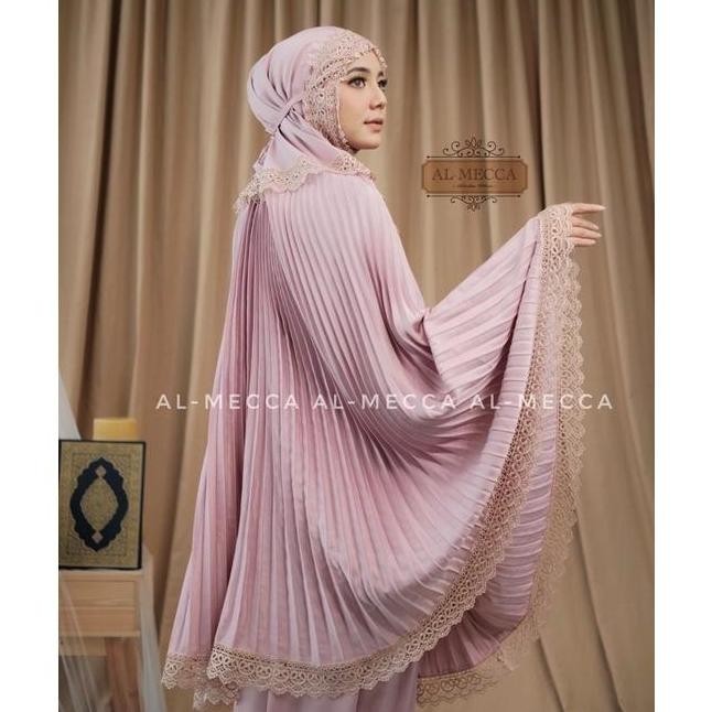 (Good) Mukena Dewasa Plisket Daily Al-Mecca Renda Mewah