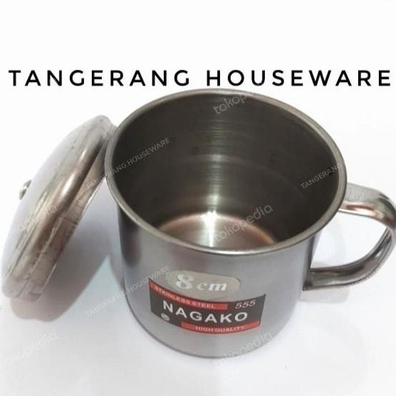 Mug Stainless Steel Gelas Cangkir Stainless 8 Cm