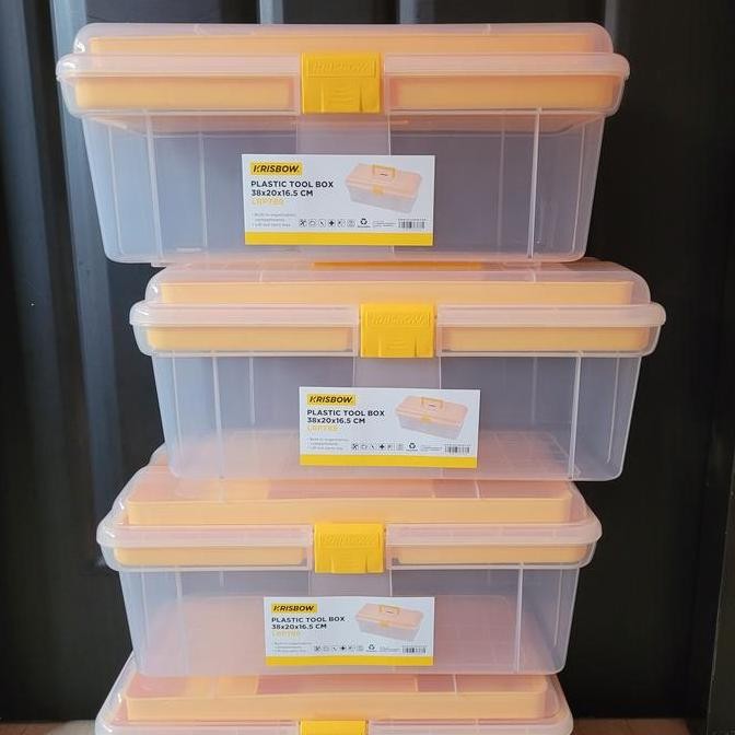 Krisbow Tool Box Lrptb8 / Kotak Plastik Krisbow Kotak Perkakas Penyimpanan Serbaguna Tool Box Krisbo