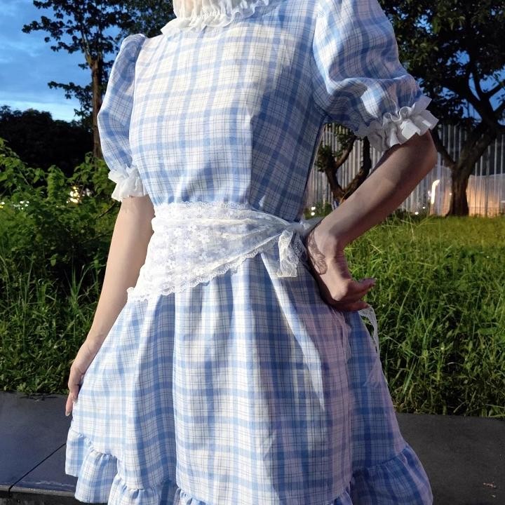 Naeun Aesthetic Lace Scarf Syal Renda Wanita Korea Ban Picnic Renda Scarf Syal Pinggang