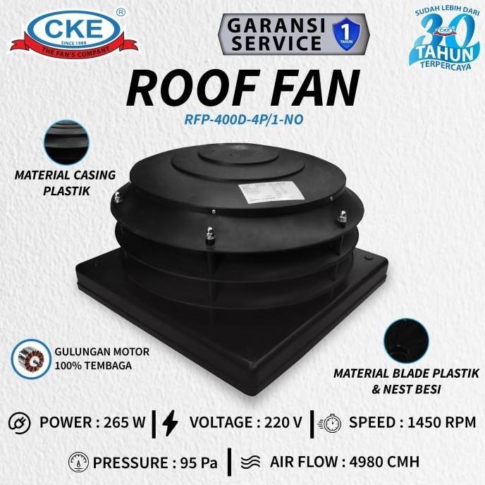 Roof Exhaust Fan Plastic 16 Inch 220V Kipas Blower Exhaust Ventilasi Atap 16" Inch Plastik Ventilato