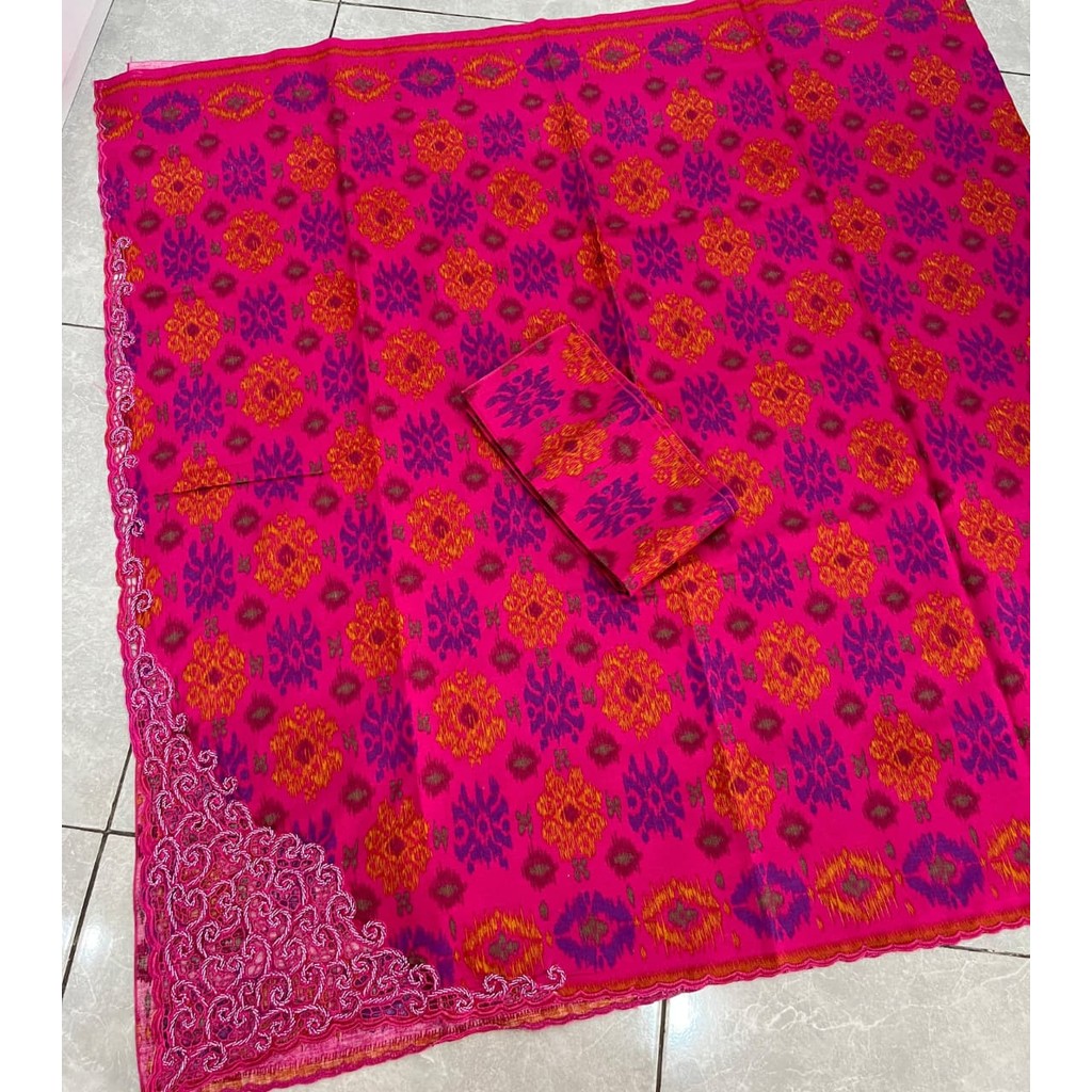 KAMEN SET BORDIR KERAWANG PAYET LEMBARAN