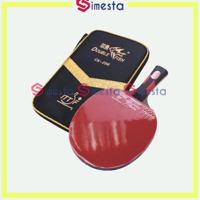 Bat Pingpong Double Fish Ck208 Bad Bet Bed Ping Pong Tenis Meja Ck-208