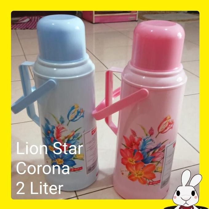Terbaik Termos Air Panas, Lion Star-Corona, 2 Liter, (Khusus Gojek). 100% Ori
