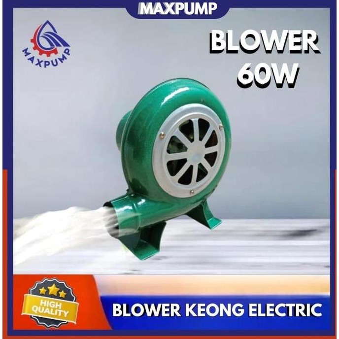 TERMURAH - MAXPUMP Blower 60W Keong Hijau Kipas Angin Elektrik Mesin Duduk Hemat Listrik Penggunaan 