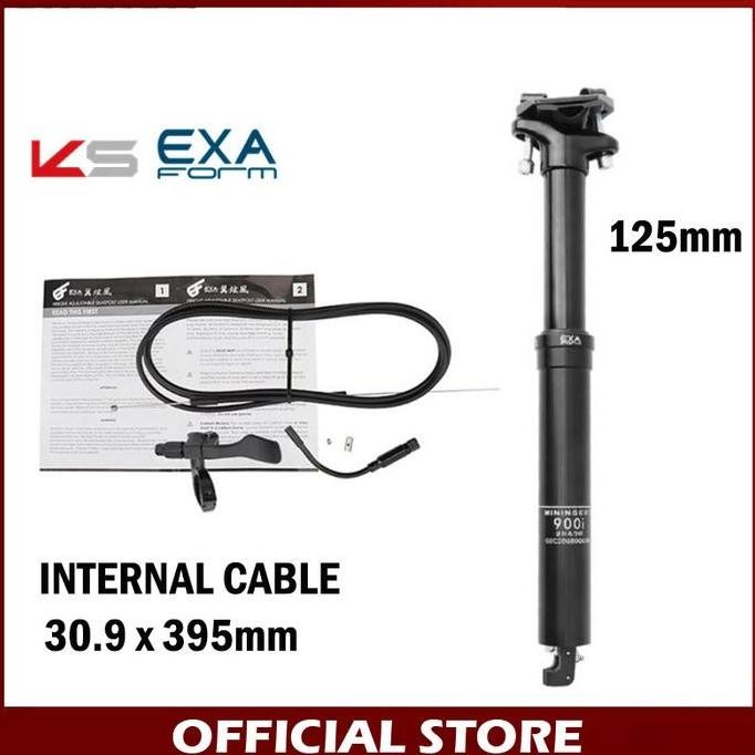 TERLARIS - KS EXA Form 900i Dropper Seatpost Hidrolik 30.9 x 395mm Internal Cable
