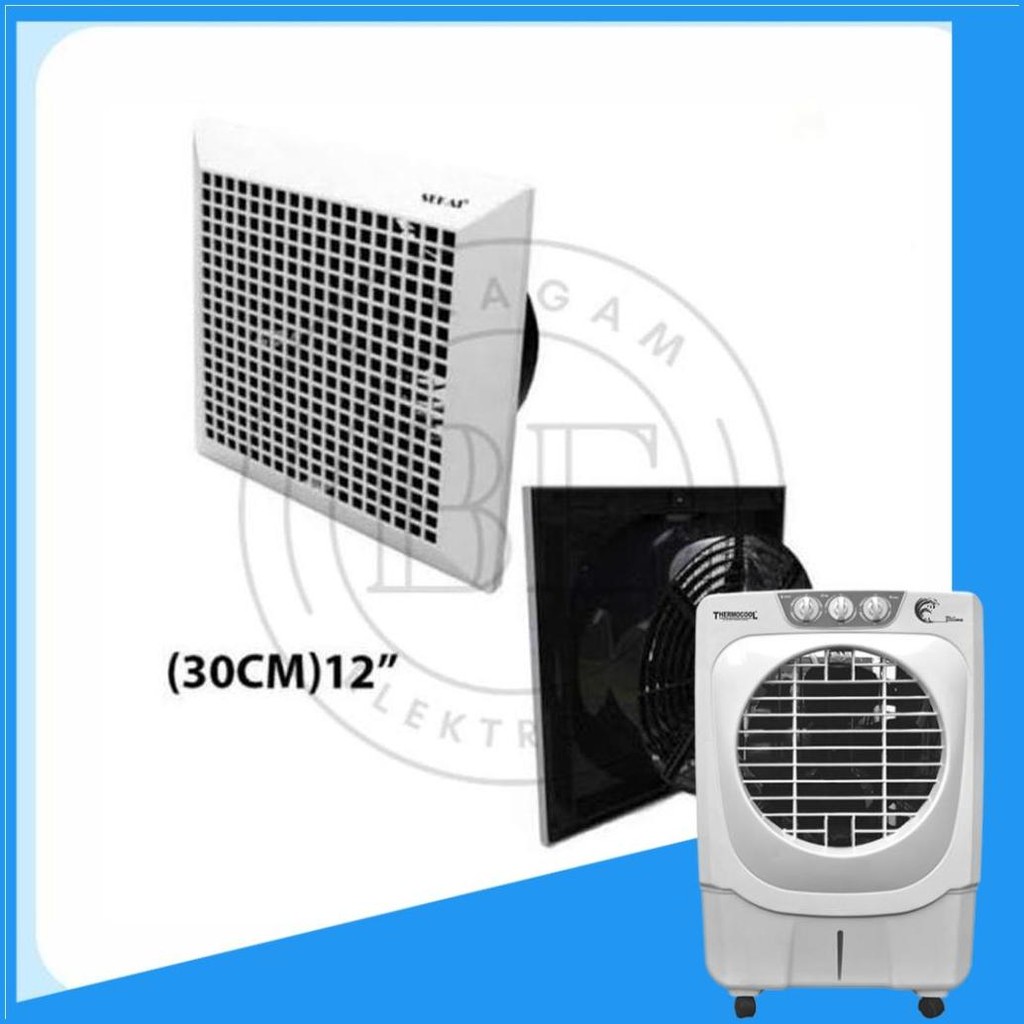 Sekai Cef 1295 Ceiling Exhaust Fan 12 Inch Hexos Plafon Kamar Mandi
