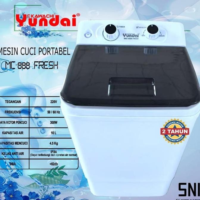 MESIN CUCI 1 TABUNG YUNDAI KAWACHI MC-888