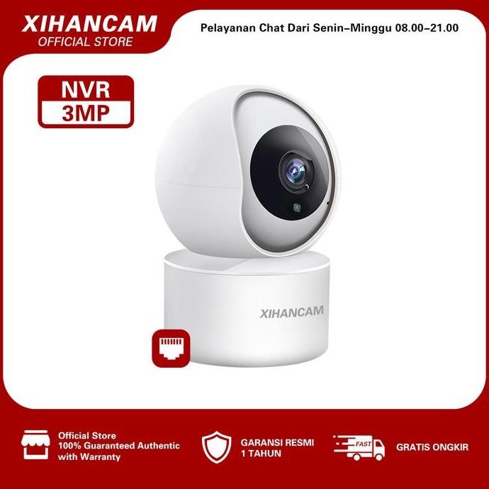 XIHANCAM Smart Kamera Cctv Wifi Indoor 3MP IP Camera Wireless HP Jarak Jauh PTZ 360 CCTV NVR
