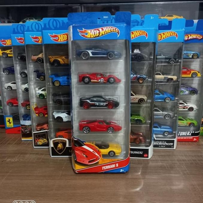 Hotwheels Gift Pack Ferrari P4 Merah 512M Biru FXX Merah Dll