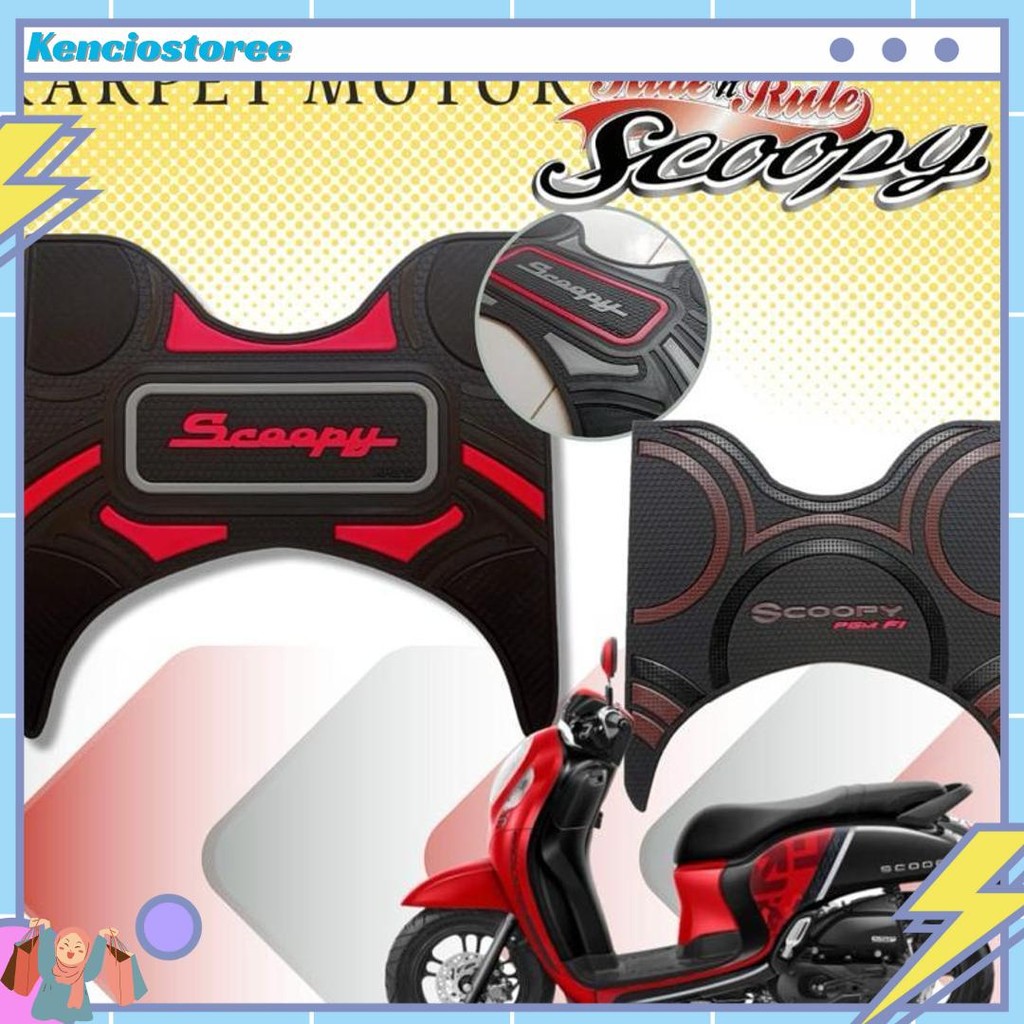 PREMIUM KARPET MOTOR  SCOOPY 2013 sd 2024 | Karpet Scoopy | Karpet Motor