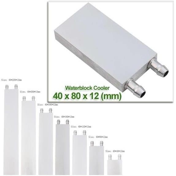 ~~~~~] Waterblock Cooler, 40x80x12 mm, Water Cooling Block, Peltier Cooler
