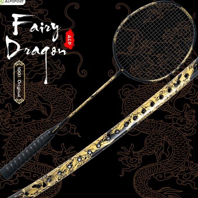 Pengiriman LokalCODALP SL Shenlong 4U Max 12.7 kg Fiberglass Balance Badminton Racket Suitable for b