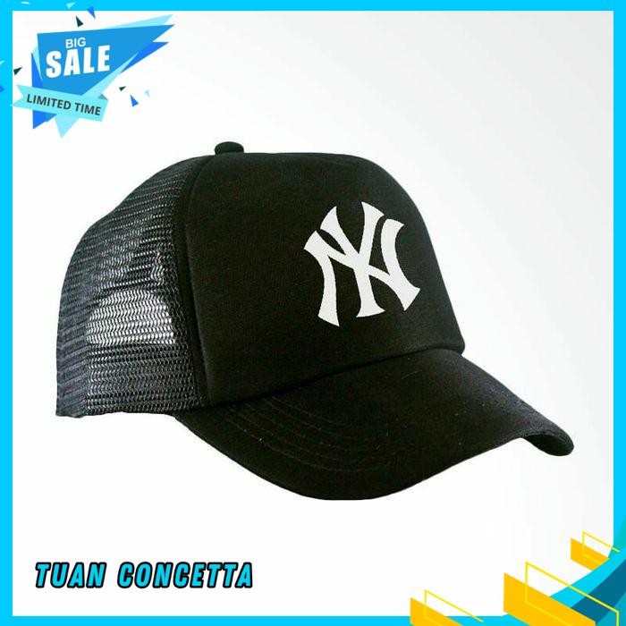 TOPI TRUCKER JARING HAT CAP DISTRO NY NEW YORK YANKEES POLOS CUSTOM INDONESIA PRIA WANITA UNISEX KER