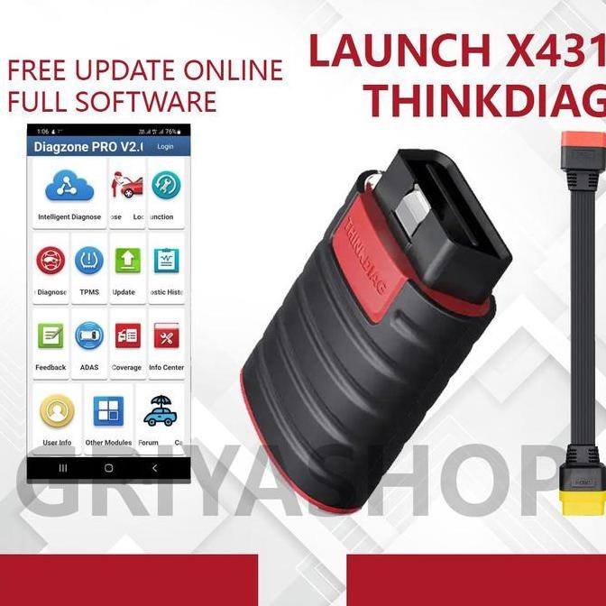 Terbaik Scanner Mobil Launch Thinkdiag Full Software - Online 100% Ori
