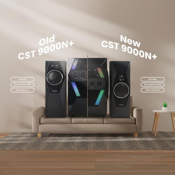 Speaker Bluetooth Simbadda CST 9000N+ RGB Subwoofer Mega Bass Karaoke