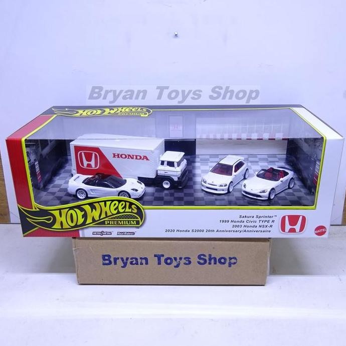 PROMO DISKON - Hot Wheels Premium Diorama Honda Series Set Isi 4 Pcs