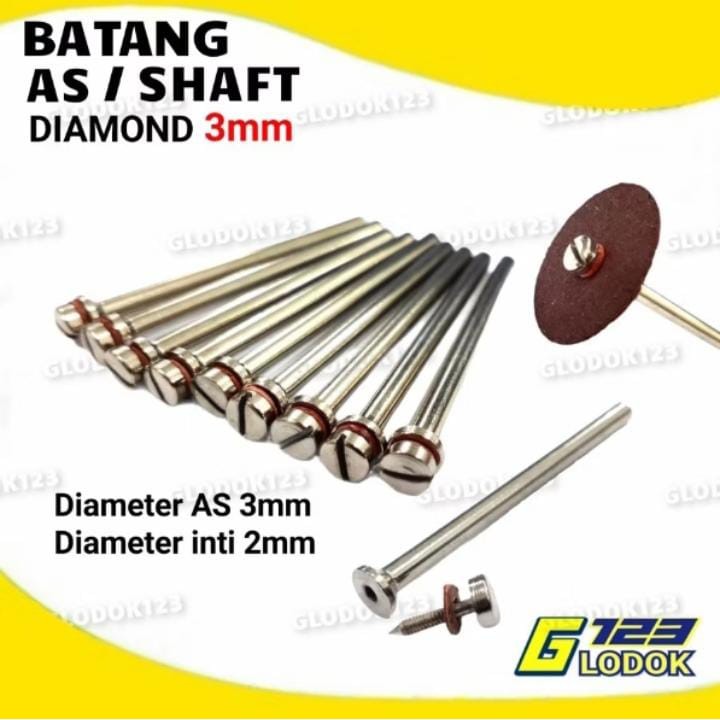 Batang AS Mata Diamond Gerinda Potong Mini Grinder Tuner