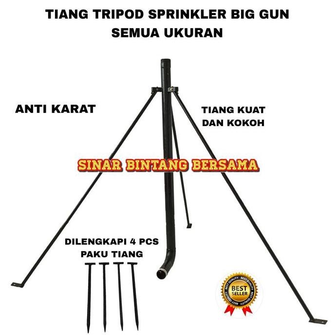 Tiang Tripod Sprinkler Big Gun Kaki 3 | Tripod Sprinkler Penyiraman