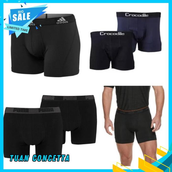CELANA PENDEK PAKAIAN DALAM CD KOLOR BOXER PRIA LAKI COWOK DISTRO OLAHRAGA TIDUR UNDERWEAR MURAH KER