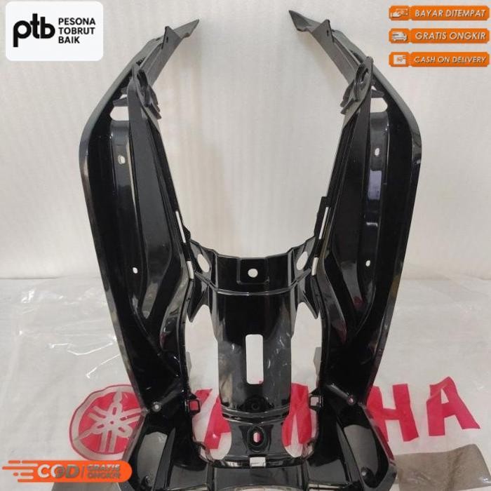 Premium Cover Legshield Leksil Dalam Belakang Kontak Warna Hitam Yamaha Jupiter Mx Old Original 1S7-