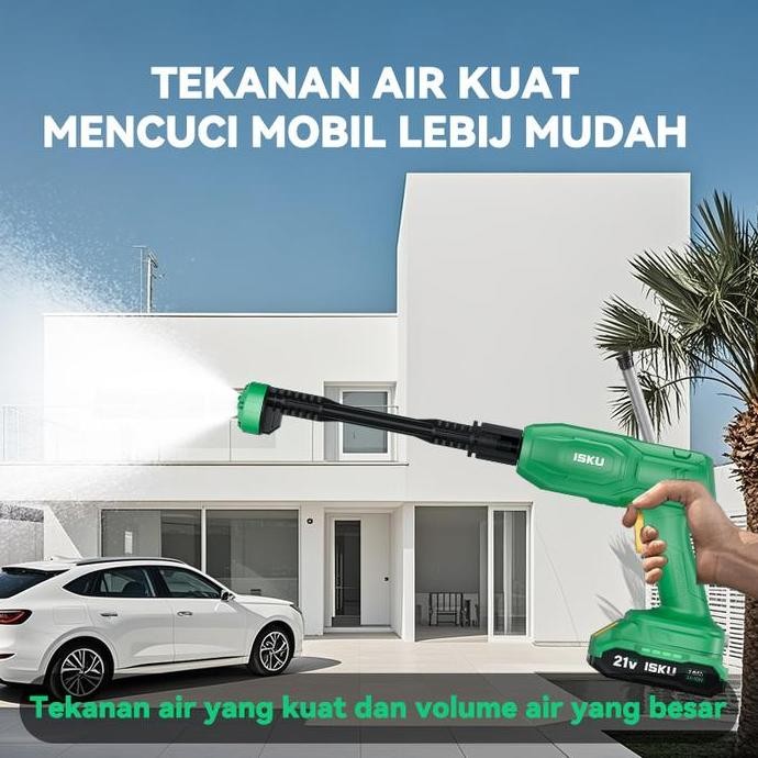 TERMURAH - ISKU Lithium air bertekanan tinggi litium pistol air pembersih cepat pistol air baterai l
