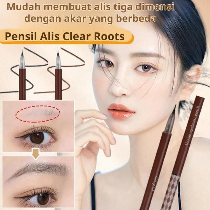 Pensil Alis Liquid Cepat Kering / Ujung Halus Presisi / Formulasi Tahan Lama 12 Jam / Waterproof & A