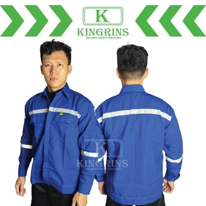 Baju kerja / Wearpack atasan / Baju seragam safety / Wearpack atasan KINGRINS lengkap dengan logo k3