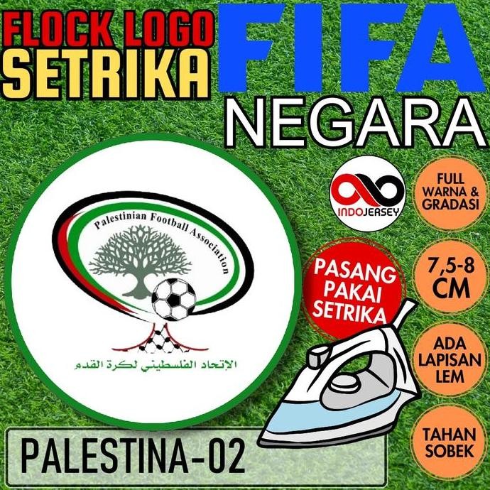 Buruan beli] Patch Badge Emblem Flock Setrika iron-on Baju Jersey Logo FIFA NEGARA PALESTINE PALESTI