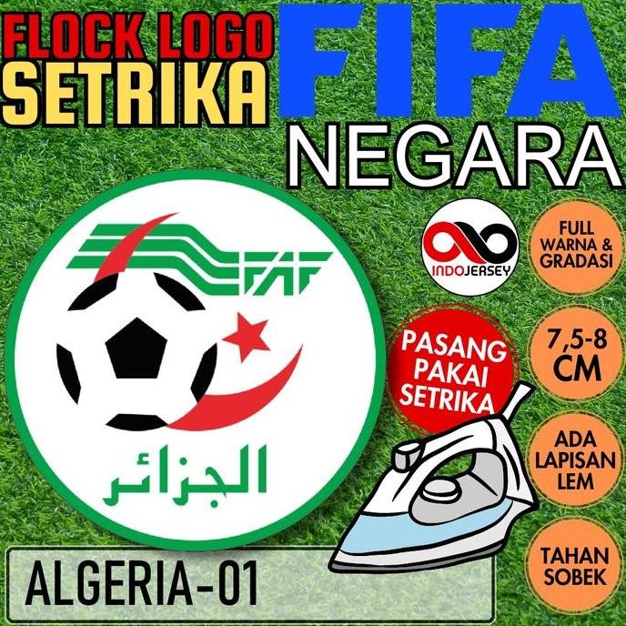 @#@#@#] Patch Badge Emblem Flock Setrika iron-on Baju Jersey Logo FIFA NEGARA ALGERIA [01]