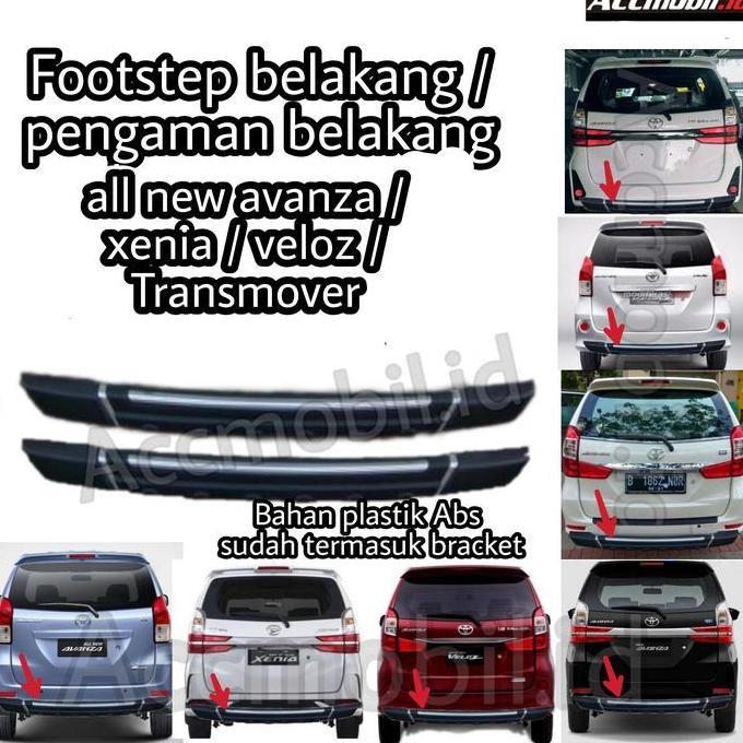 pengaman bumper tanduk footstep belakang all new avanza xenia veloz