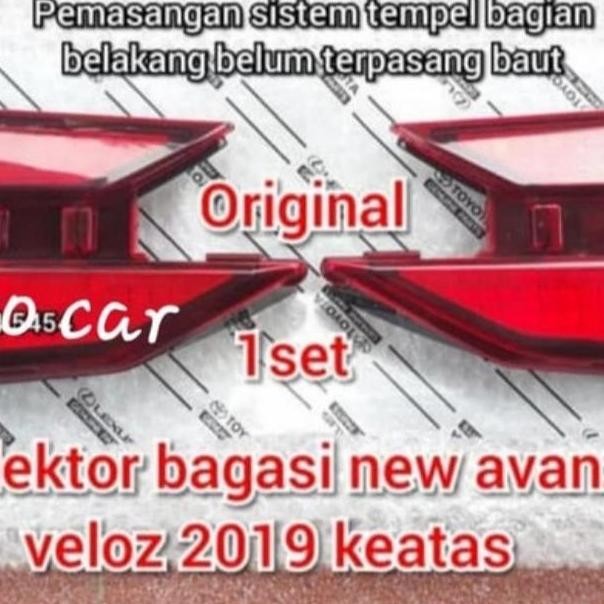 Trunklid Reflektor Bagasi Belakang Avanza / Xenia / Veloz 2019