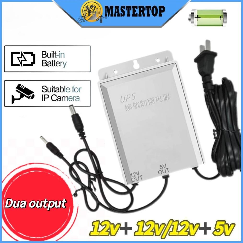 Ups 5400mAH Ups Mini 12v5V Untuk Wifi Ups Mini 12 Volt Ups Wifi Ups Cctv Ups Dc Mini Ups 12V2A