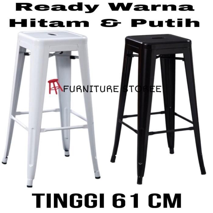 Kursi Bar Kursi Barstool Kursi Iron Kursi Besi Tinggi 61Cm Cat Glossy New Best Quality 100% Original