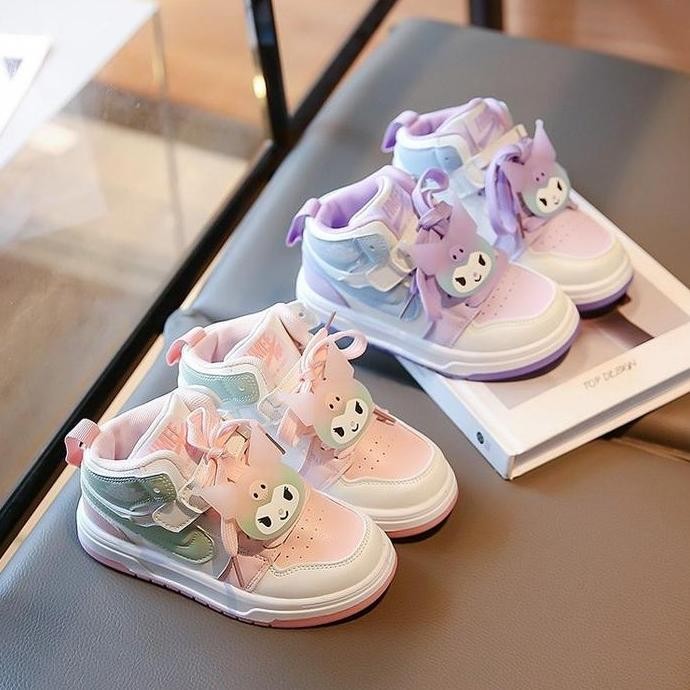 Size 26-37 Sepatu Sneakers Anak Perempuan Kuromi Cewek Lv0676