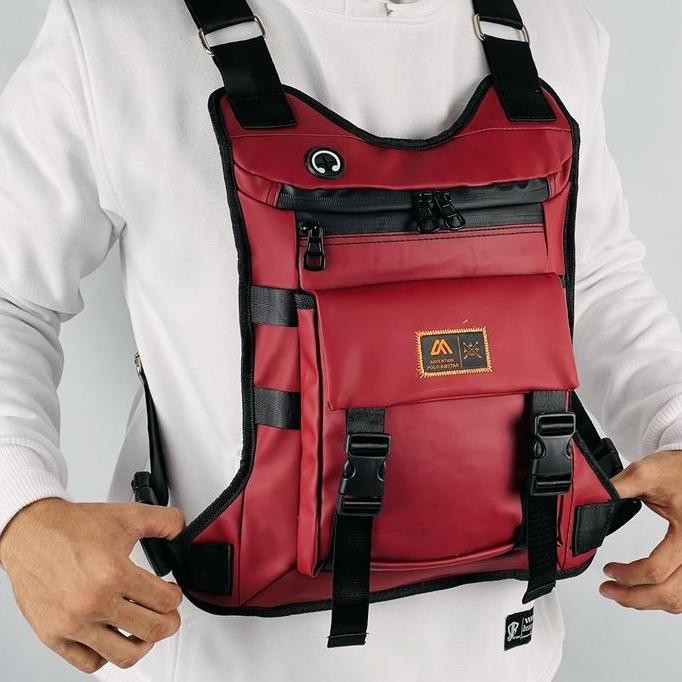 New Tas Dada Jumbo Anti Air Polo Amstar Waterproof  Tas Selempang Dada Tas Rompi Chestbag Waterproof