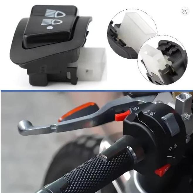 "'''] TOMBOL SAKLAR DIM DIMMER 3 TITIK ON OFF Lampu Motor Kotak TEC HONDA BEAT FI,BEAT ESP,BEAT POP,