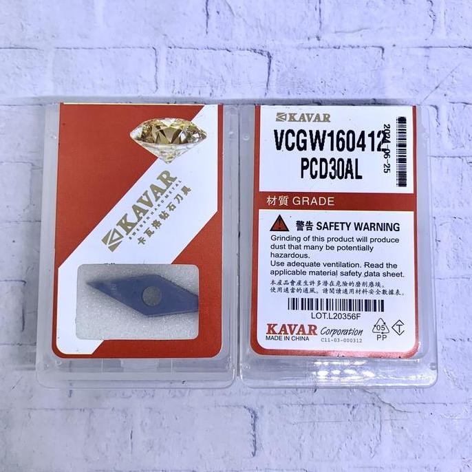 TERBARU Insert PCD Diamond VCGT 160412 baru..VCMT 16 04 12...VCMT160412..buat aluminium kinclong BIS