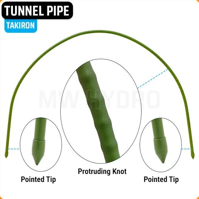 Ready stock] TAKIRON Tunnel Pipe | Sungkup Tanaman Modern, Rangka Plastik UV
