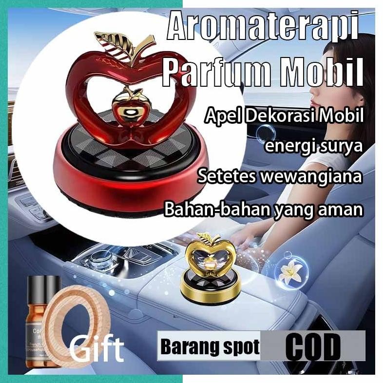 Aromaterapi Parfum Mobil Apple Dashboard Mobil Hiasan Tenaga Surya Parfum Mobil Hiasan Dashboard Mob