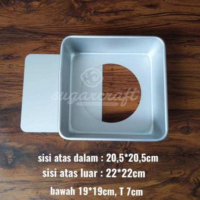 Loyang Persegi Bongkar Pasang 22Cm Loyang Persegi Press Lepas Pasang